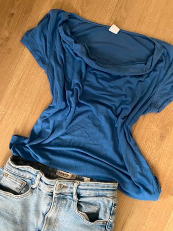 Haut fluide bleu Camaïeu – taille S/M