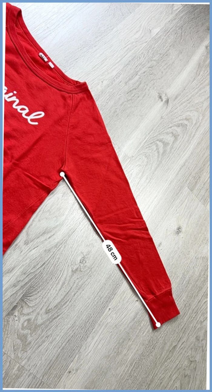 Pull GAP Rouge avec logo brodé Taille S - photo numéro 5
