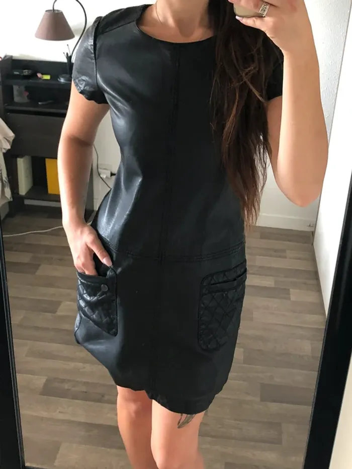 Robe simili Cuir