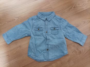 Chemise jean manches longues