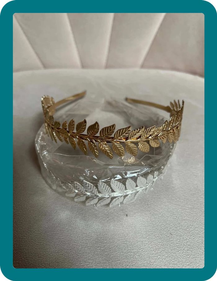 Lot de deux serre-tête motif feuillages taille unique