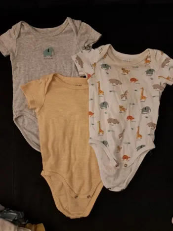 Lot de 3 bodies Safari 🦒🐘