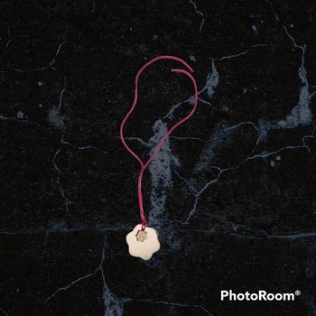 Collier penderie fleurs doré