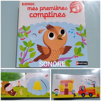 Kdidoc imagier sonore 🐦 Mes Premières comptines 🚒