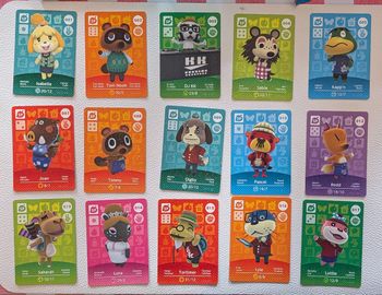 Lot de cartes Amiibo Animal Crossing 