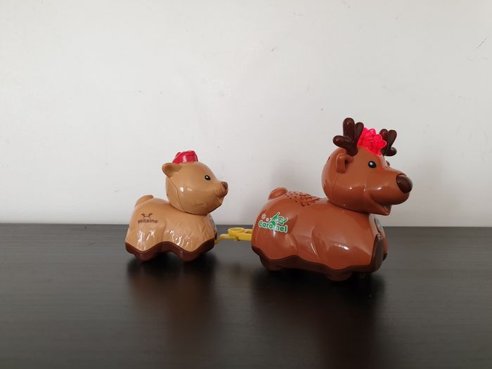 Tut tut animo duo "Caramel le renne de Noël + Mitaine, son bébé renne" VTech - photo numéro 2