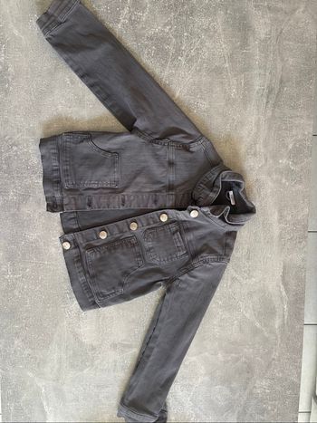 Veste en jean grise
