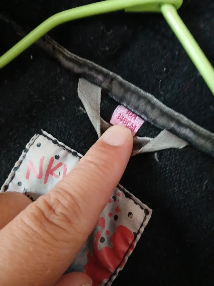 Manteau noir fille taille 10 ans NKY - photo numéro 6