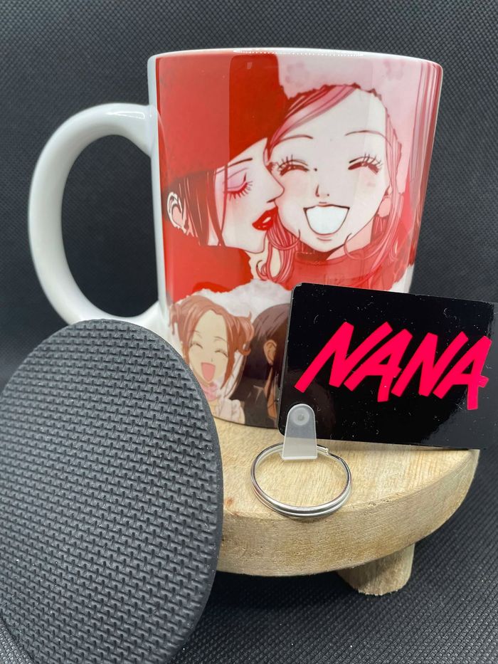 Coffret mug Nana / mug + sous tasse + porte clé / Nana Komatsu / Nana Osaki - photo numéro 2