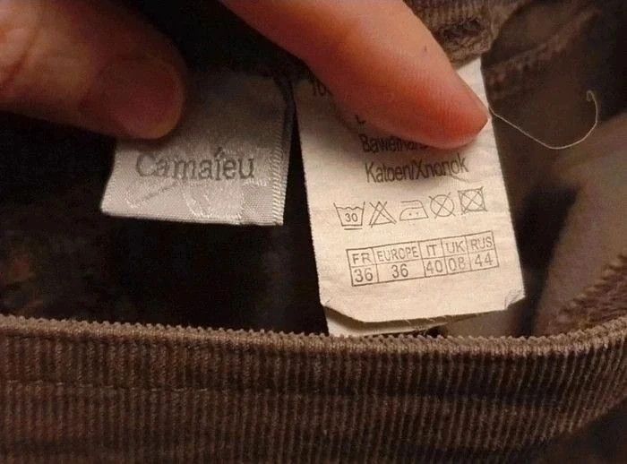 Jupe courte marron glacé Camaïeu taille 36 - photo numéro 8