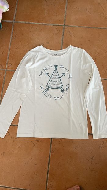Teeshirt blanc T12 ans Kiabi