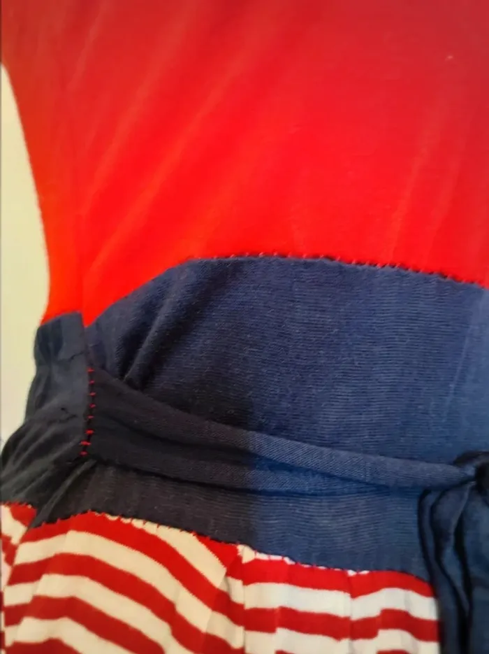 robe bustier 36  rouge bleu - photo numéro 5