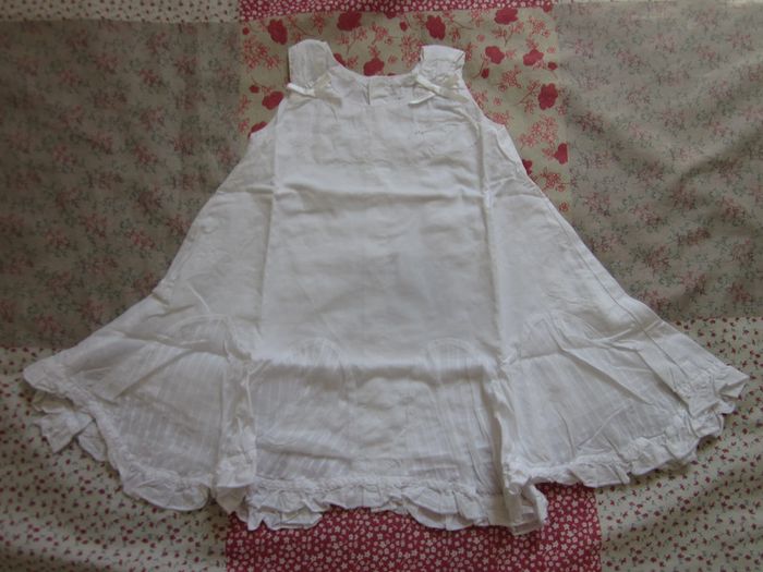 Robe de cérémonie blanche 12 mois
