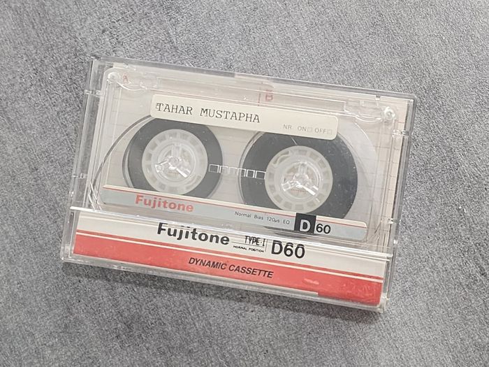 Cassette audio – Fujitone D60 (mixtape maison) – “Hadj Mohamed El Arti” / “Ftahar Mustapha”