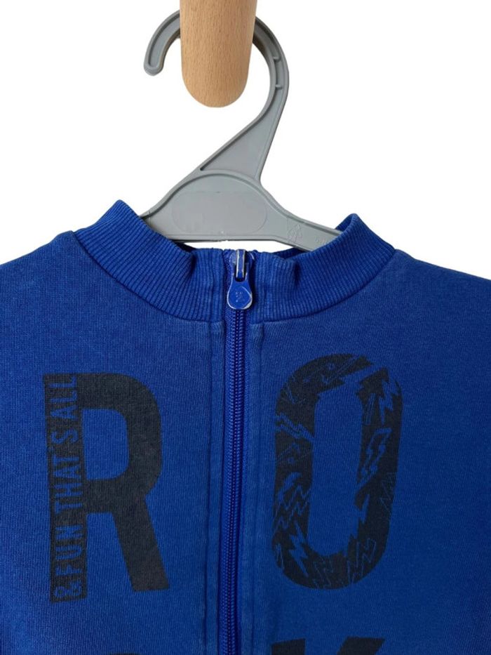 Sweat zippé bleu “ROCK” - Z 2 ans (86cm) - photo numéro 2