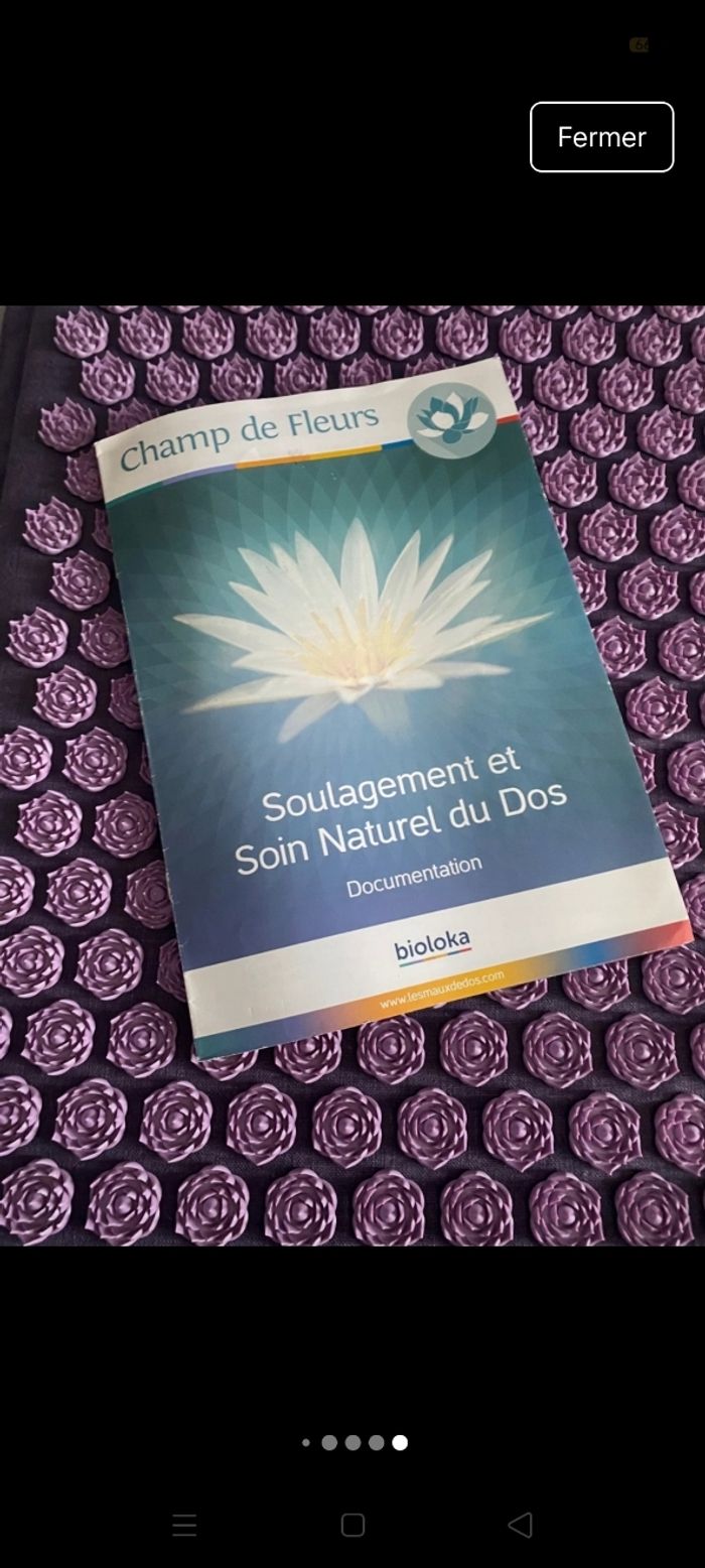 Véritable Champ de fleurs tapis et coussin bioloka - photo numéro 8