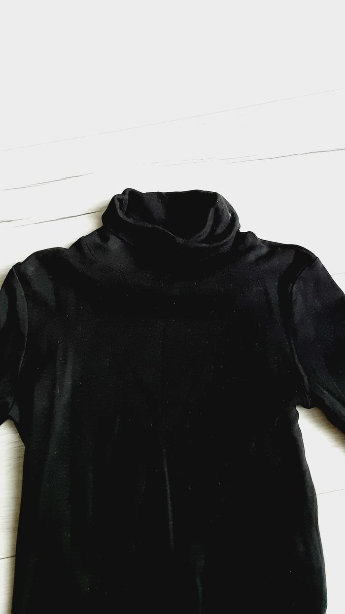 Vêtement garçon tee-shirt manches longues sous-pull noir Kiabi 6 ans Neuf - photo numéro 2