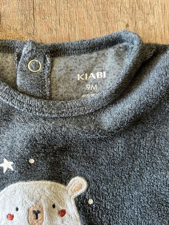 Lot 3 pyjamas velour 9 mois - photo numéro 7