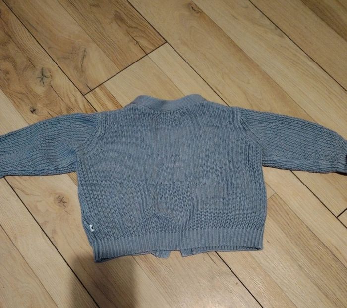 Gilet maille gris - photo numéro 2