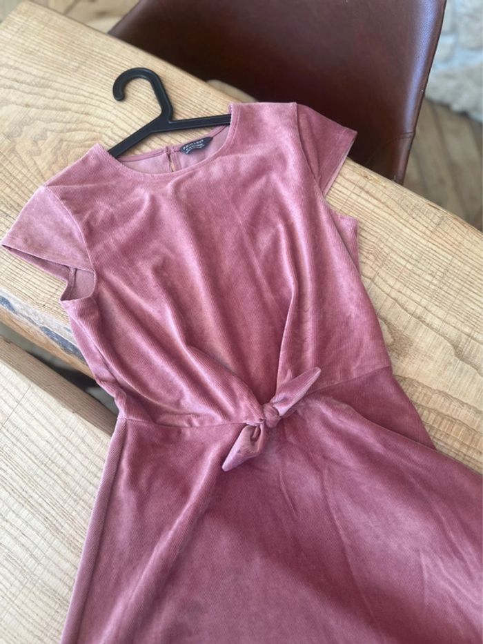 Robe velours côtelé rose fluide Primark 12-13 ans 12 13 - photo numéro 2