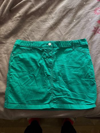 Mini jupe verte mango