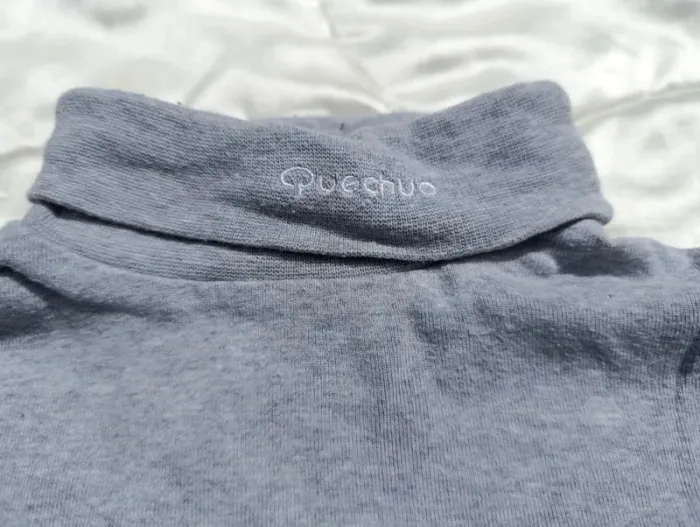 Sous pull / T-shirt manches longues avec col gris Quechua 6 ans - photo numéro 6