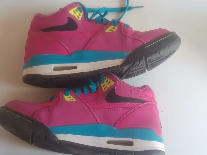 💓basket femme Nike air flight limité rose et bleu pointure 38 rare couleur fashy sport - photo numéro 14