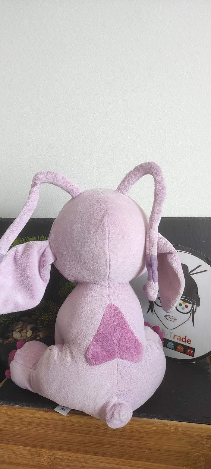 Peluche Angel Disney Nicotoy Lilo et Stitch rose violet nicotoy Assis Blanc - photo numéro 2