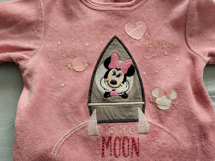 Pyjama velours Minnie taille 9 mois - photo numéro 4