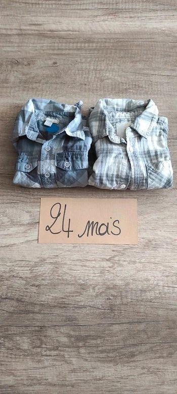 Lot de 2 chemises