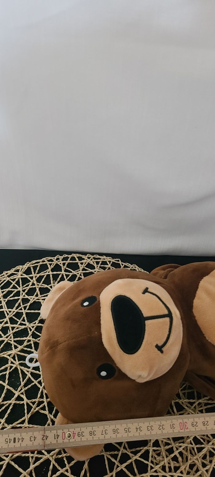 doudou ours marron , beige - photo numéro 2