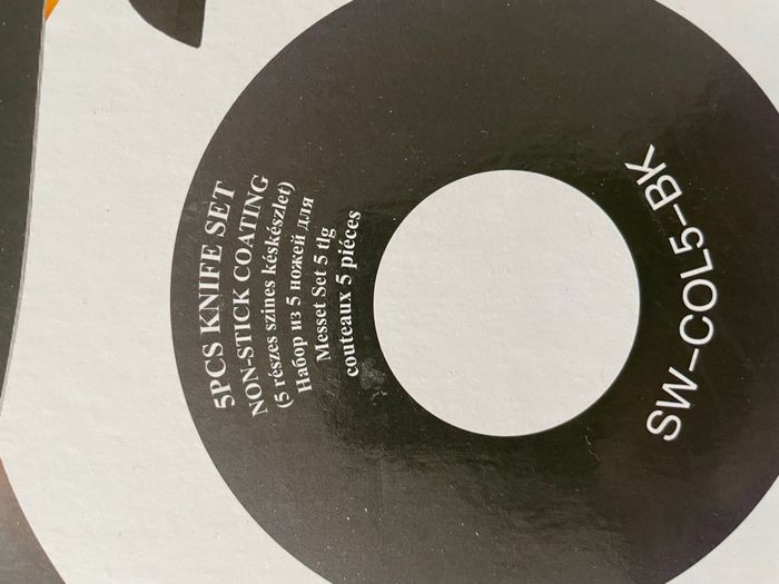 Set de 6 couteaux céramiques noires - photo numéro 3