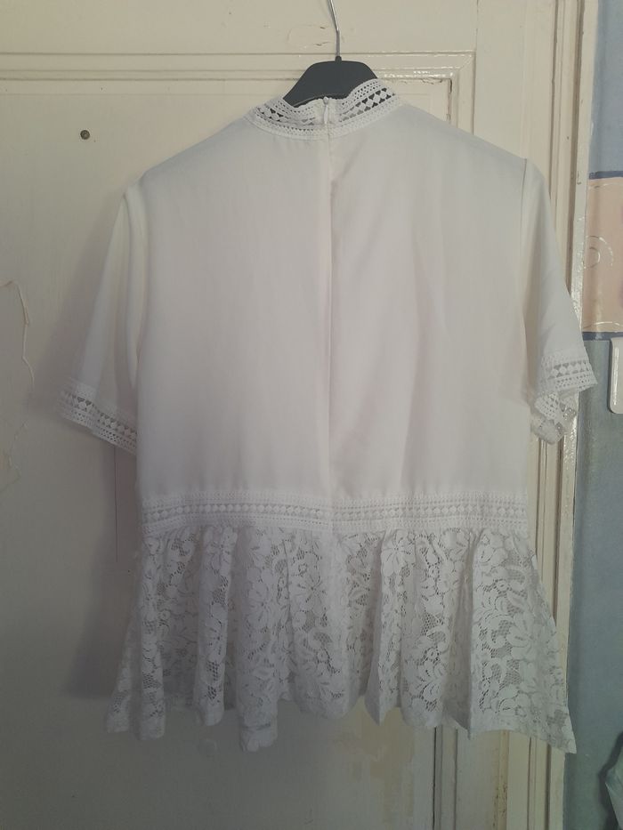 Blouse blanche, taille L - photo numéro 2