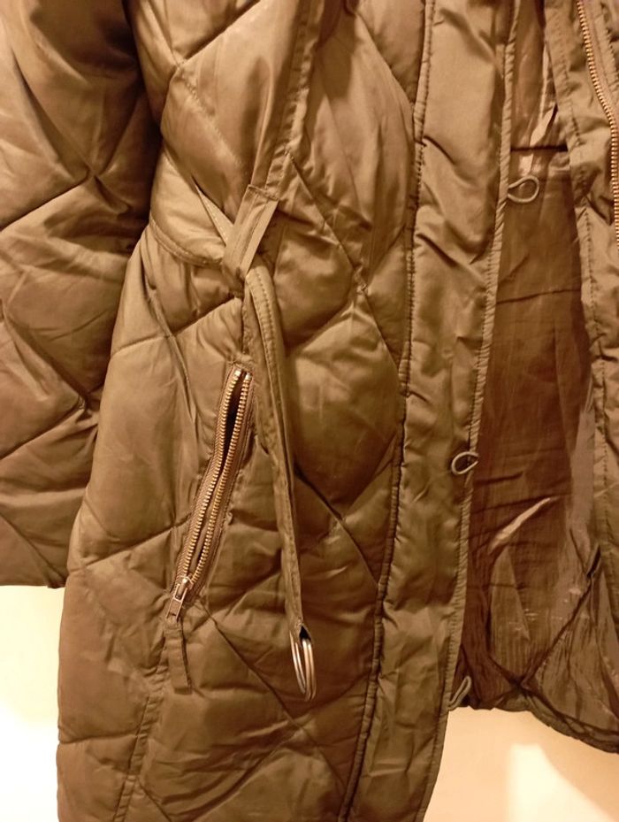 Parka femme Kaki avec capuche - photo numéro 3