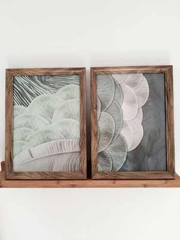 Lot de 2 cadres avec affiches