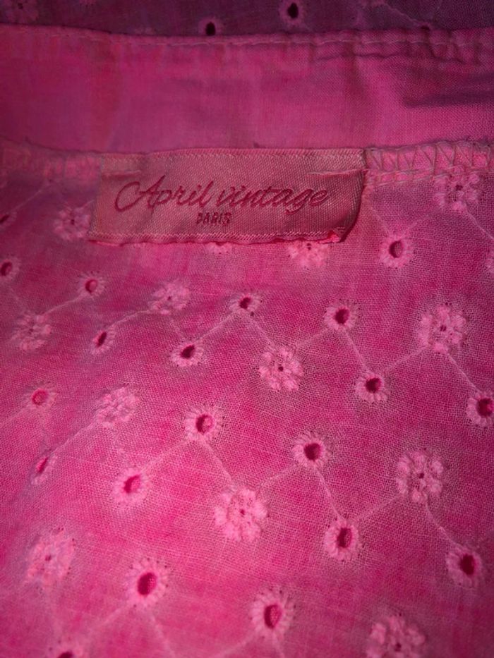 Blouse manches longues rose April Vintage - photo numéro 6