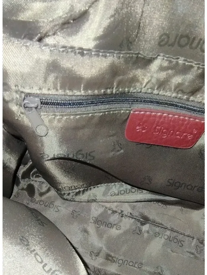 sac à main bandoulière cuir et toile épaisse imprimée  7564052210 - photo numéro 6