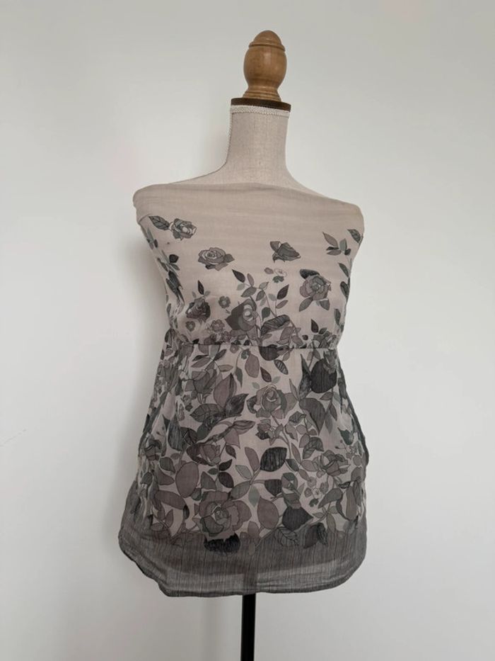 Top T-shirt Bustier sisley S jersey maglia Camiseta Blouse chemise camisa Camicia Over - photo numéro 2