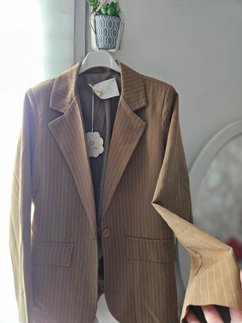 Blazer marron rayée taille S neuf 