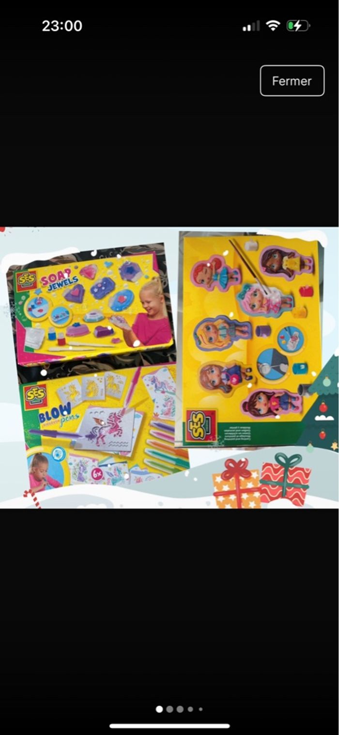 Lot de 3 activités créatives de la marque SES creative