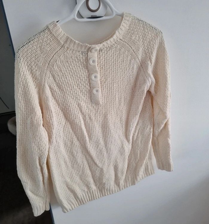 Pull crème - photo numéro 3
