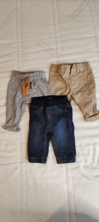 Lot pantalons garçon 3 mois
