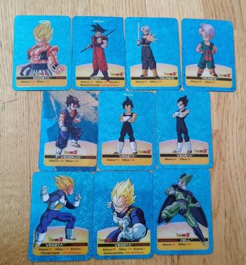 Lot Carte prism Lamincard Dragon Ball Z part serie 4 ITA cards Holo set sp blue