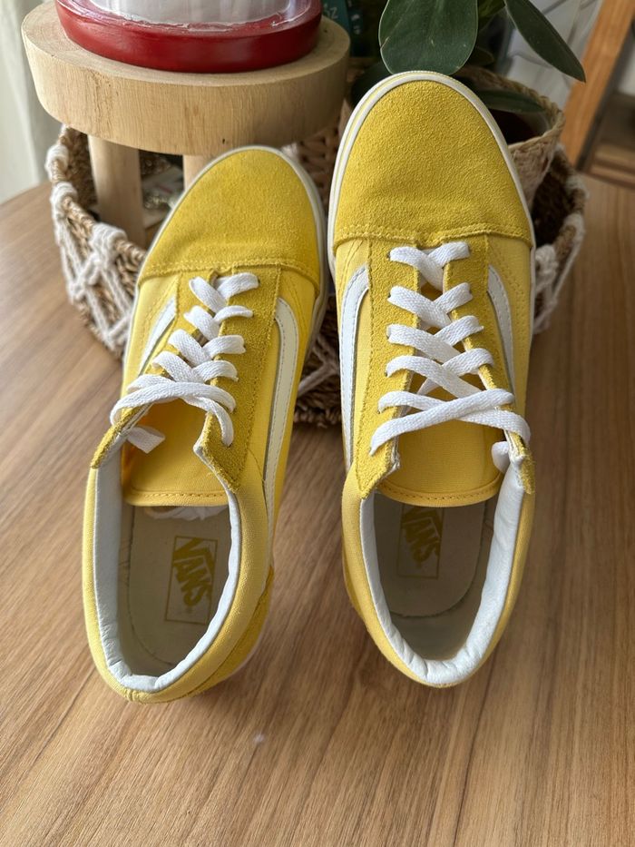 Vans old school jaune et blanche - photo numéro 7