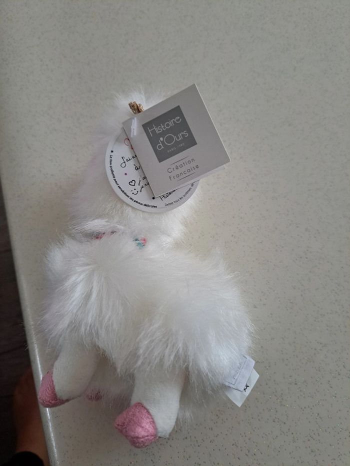 Peluche doudou lama blanc neuf - photo numéro 2