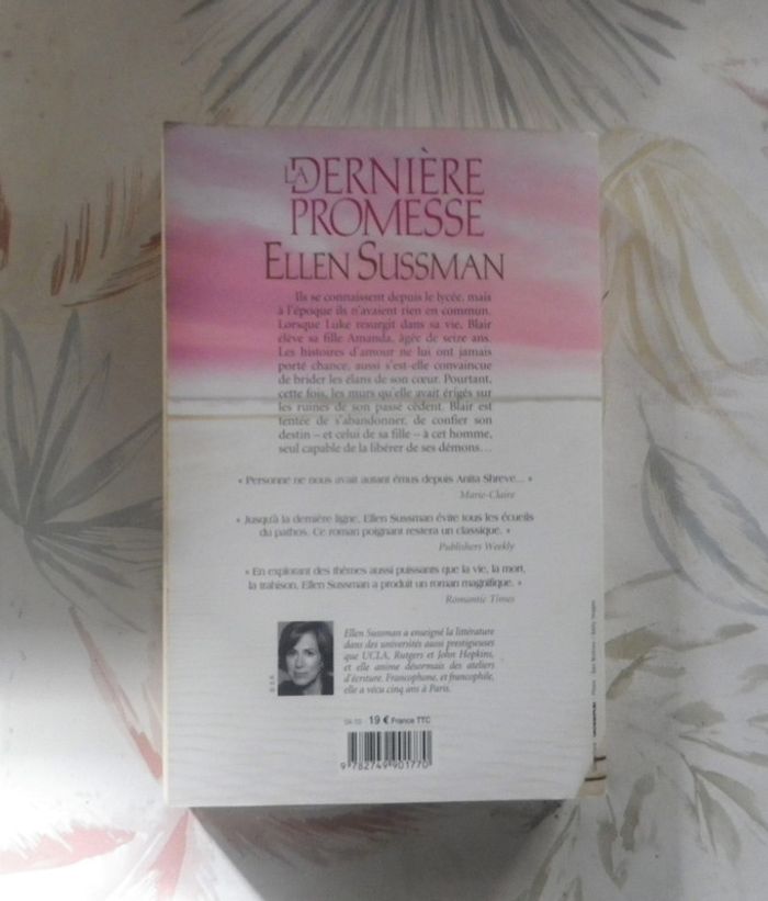 La dernière promesse d'Ellen Sussman Ed. Michel Lafon - photo numéro 2