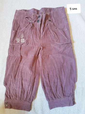 Pantacourt velour orchestra 5 ans