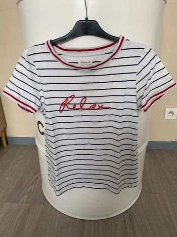 Maison 123 t-shirt marinière 36 S