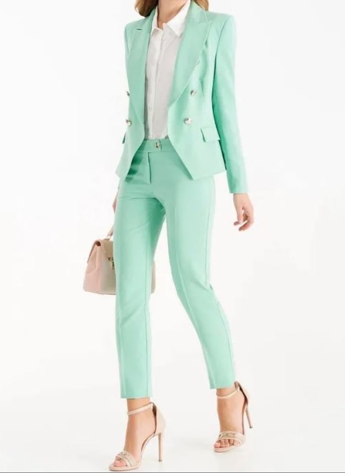 Rinascimento pantalon pantalone vert menthe clair taille XS 34 - photo numéro 2