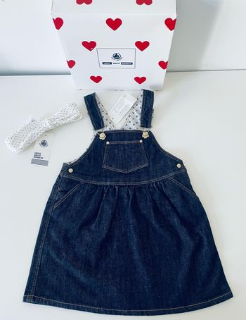 Robe en jean et bandeau Petit Bateau
